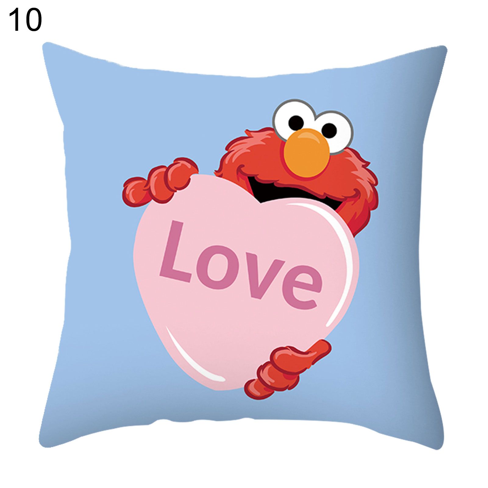 Pillow Cover Cartoon Print Ornamental Polyester Throw Pillow Cushion Cover Home Decor