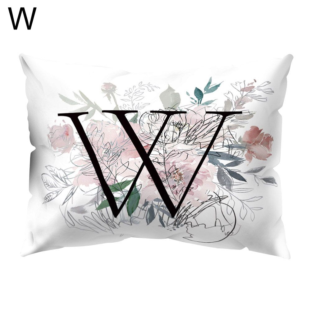 Vintage Flower Letter Throw low Protector Case Cushion Cover Bedding Articles