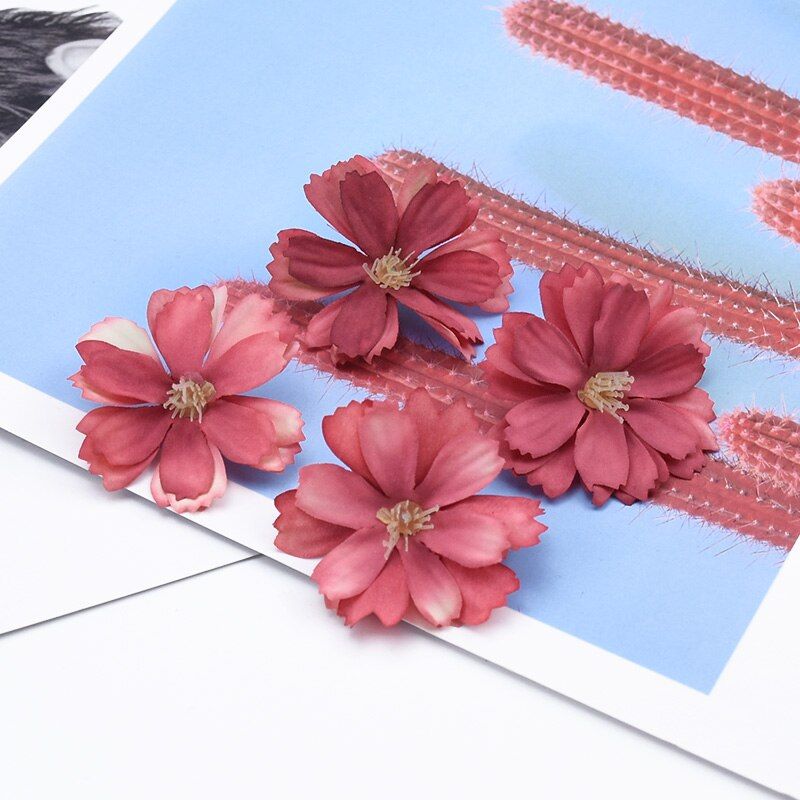 10/20 Pieces Chrysanthemum scrapbooking wedding home decoration accessories christmas garland DIY gifts box artificial flowers