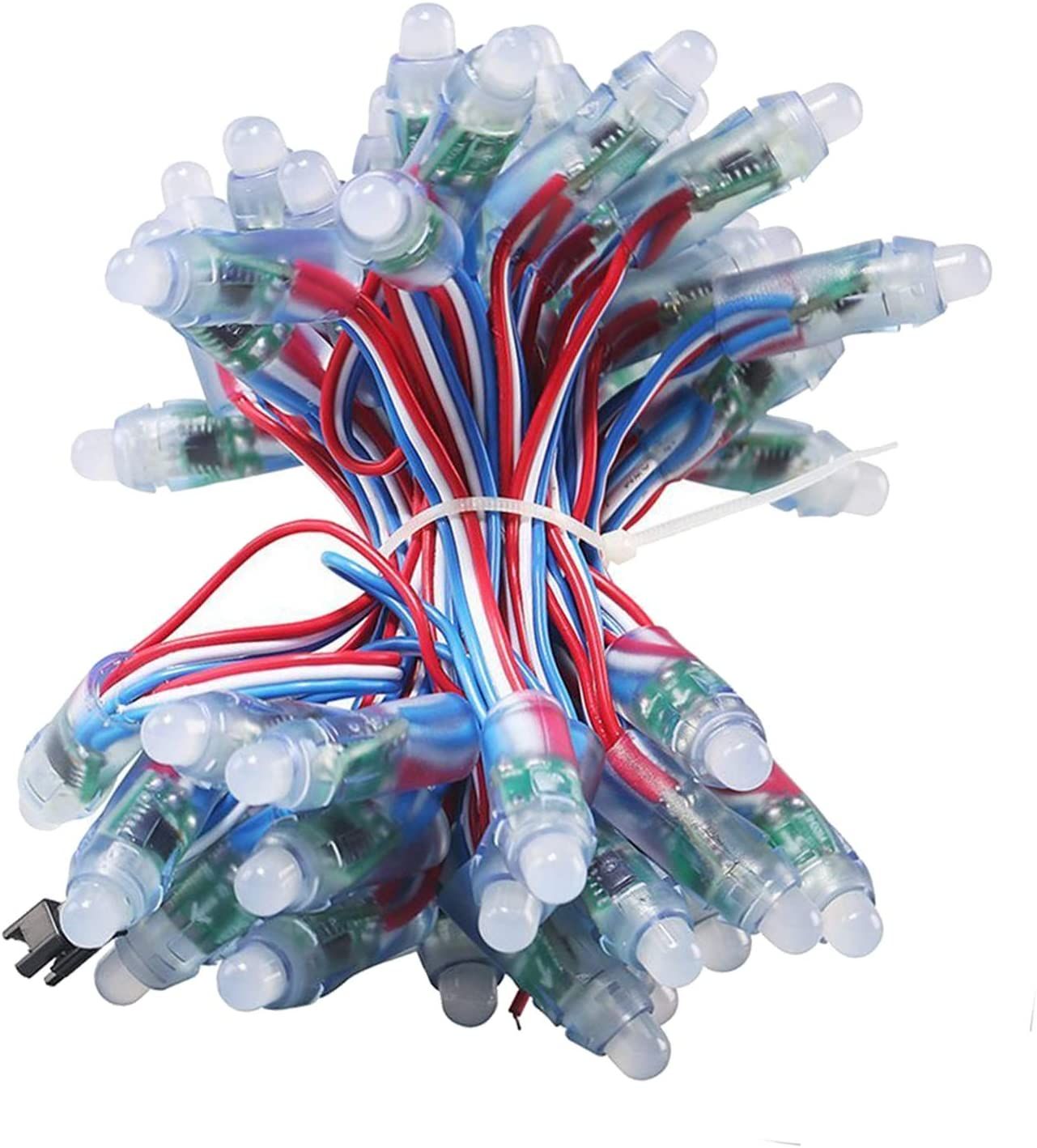 RGB WS2811 DC 5V 50Pcs Full Color Digital Addressable Pixels LED String - Rgb Led Strip Light