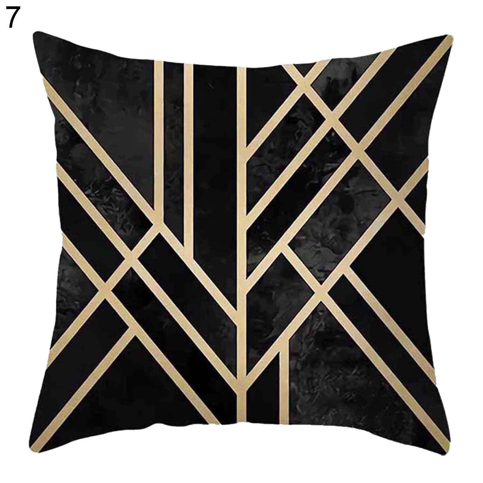 low Slipcover Breathable Geometric Printed Cushion Throw Cover