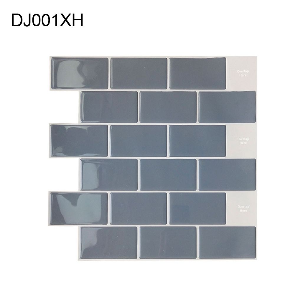 Self Adhesive Backsplash Waterproof 3D Epoxy Tile Sticker DIY House Wall Decor