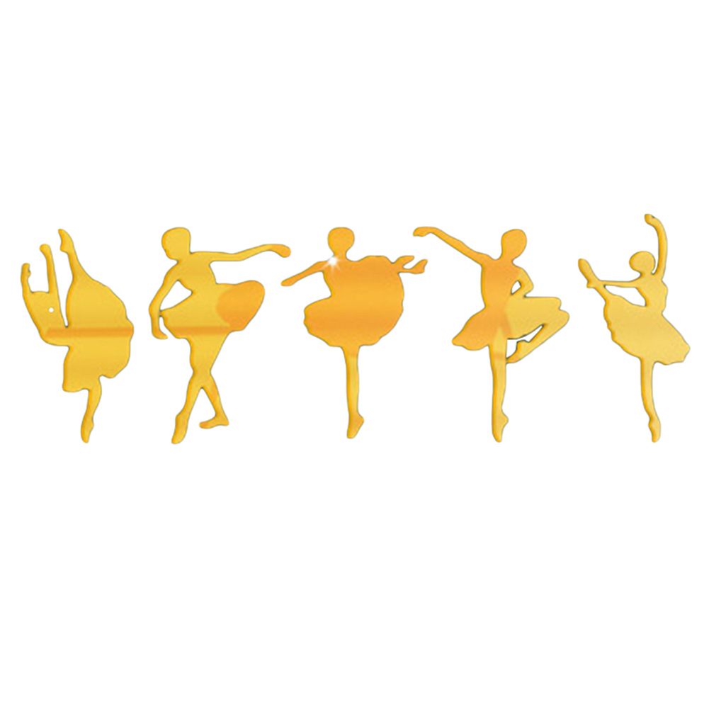 Acrylic Dance Classroom Ballet Girl Mirror Stickers Removable Decal Home Decor