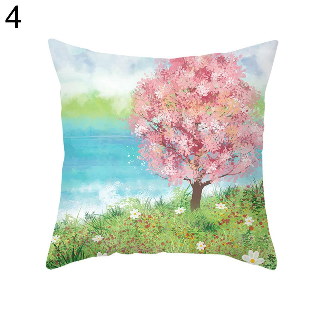 Spring Pastoral Watercolor Flower Throw low Cover Case Home Sofa Decor