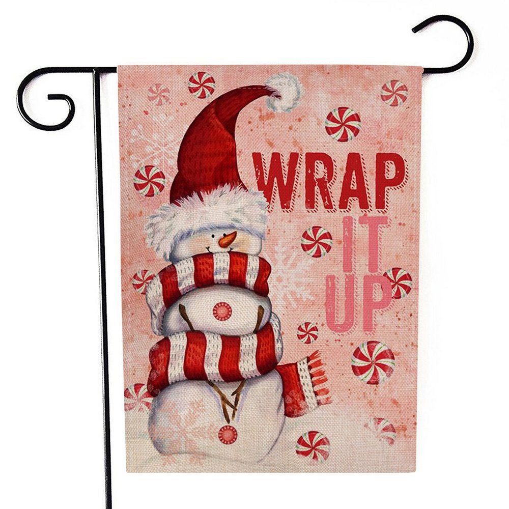 TE Double-sided printing flag Christmas Style Flag Banner Bunting Home/Wedding/Birthday Party Decor Creative Decortion