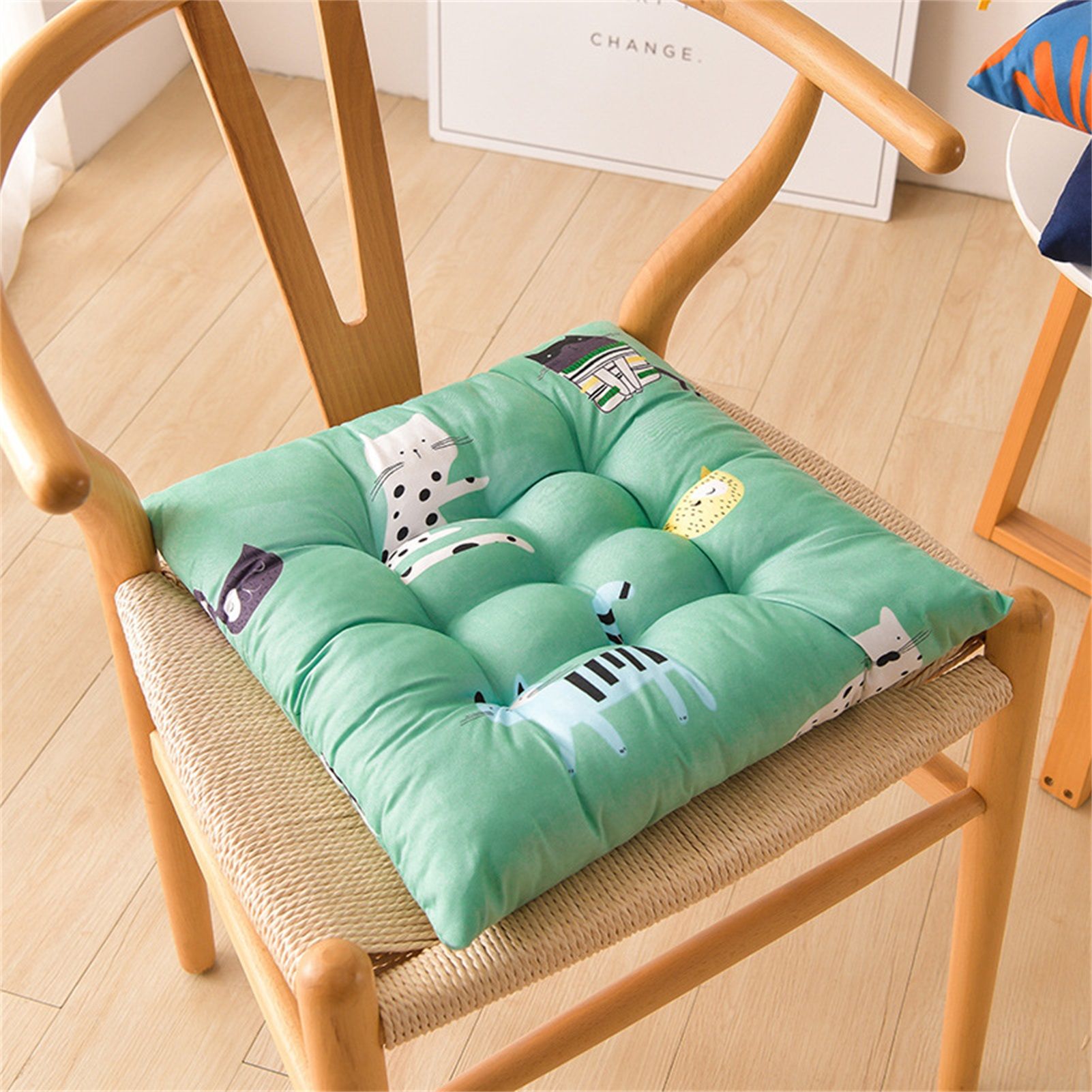 Chair Pad Breathable Printing Machine Washable Outdoor Seat Pad