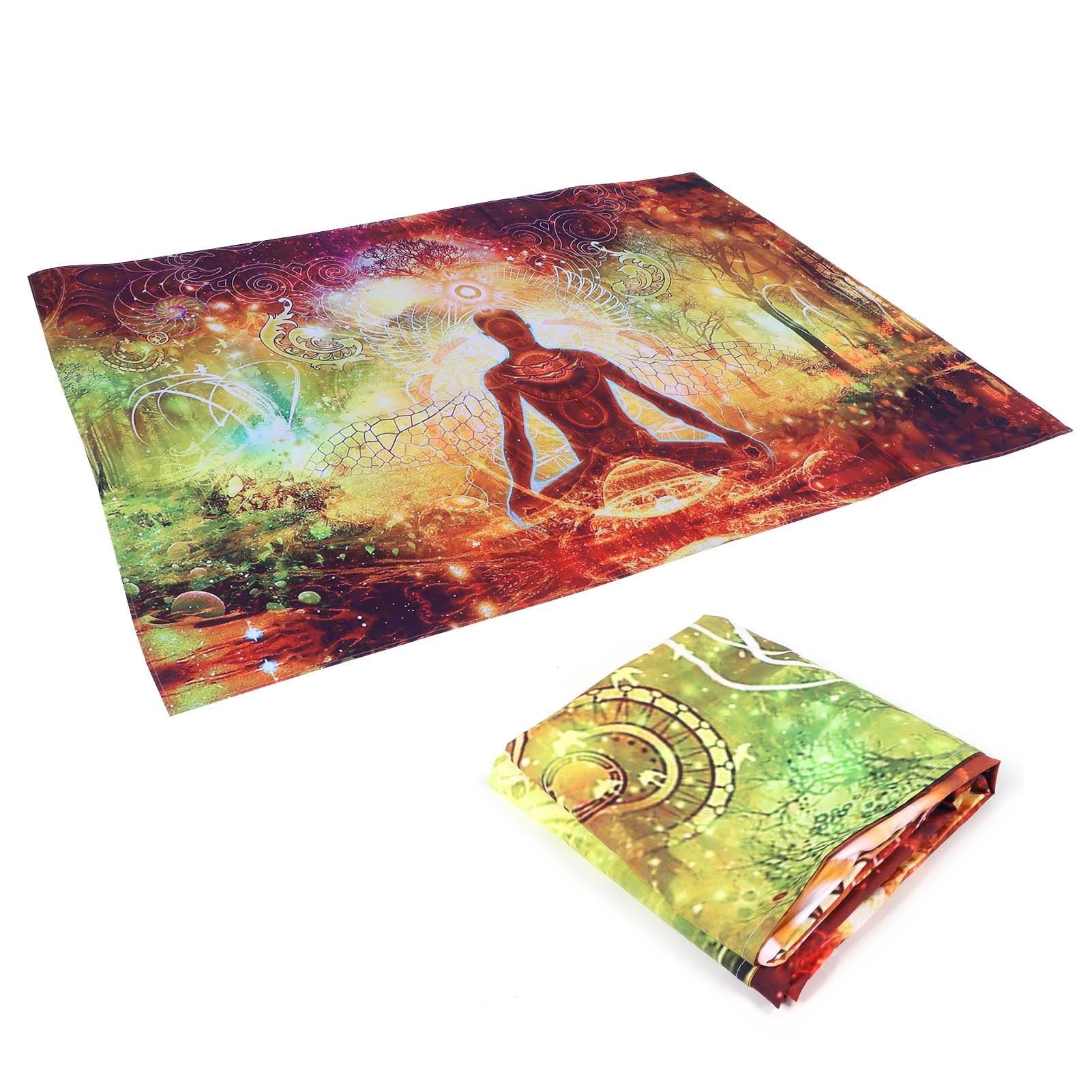 Home Decoration Delicate Tapestry Unique Design Vivid Color Wall Hanging Exquisite Forest Yoga Background Pattern for Bedroom