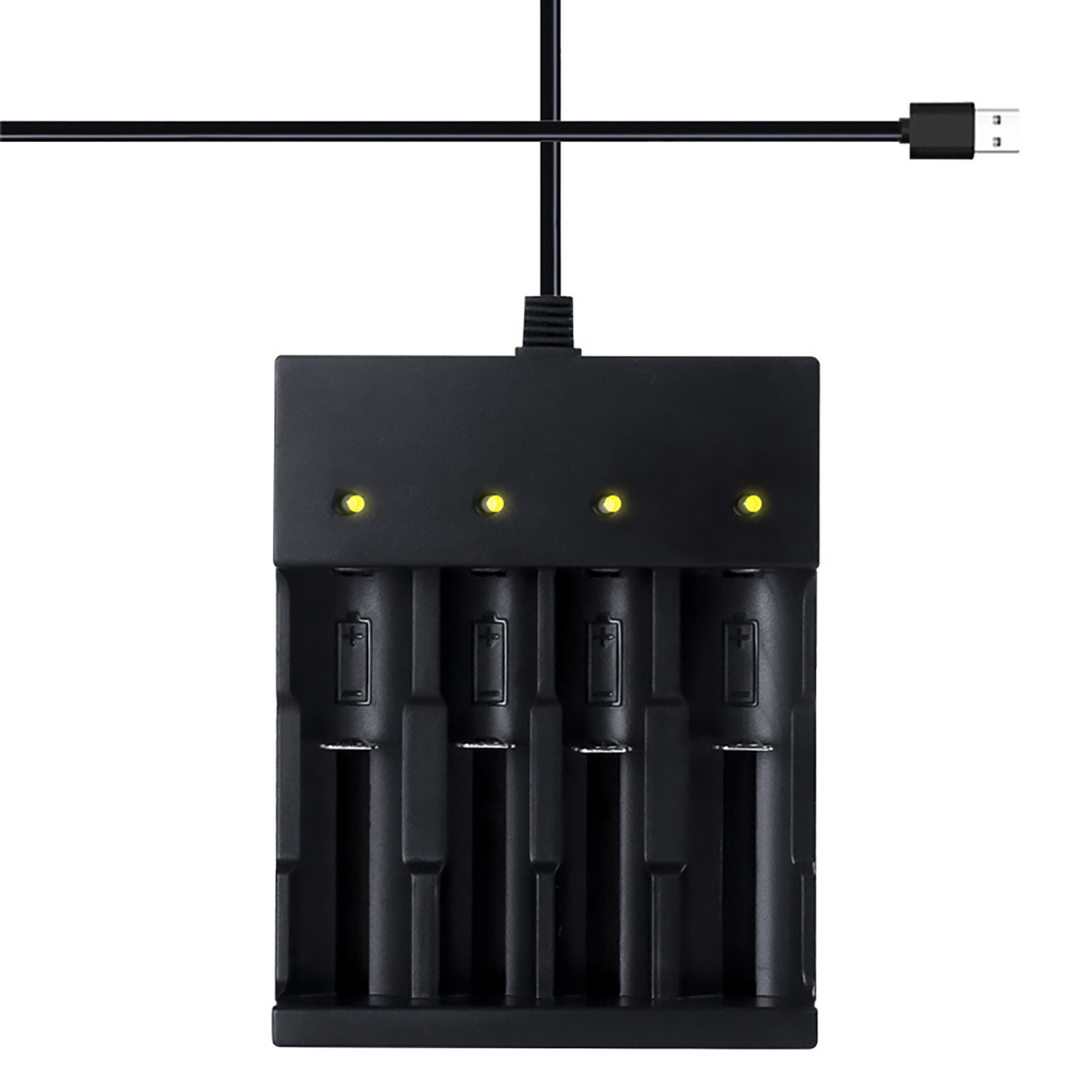 Charger Fast Charg 4 Slots USB 18650 Rechargeable Charg Adapter