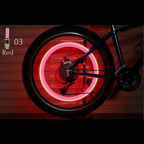 LED Bicycle Motorbike Novelty Lights Wheel Tire Luminous Bike Light Cycling Sport Spoke Safety Warning Lamp Lights Taillight