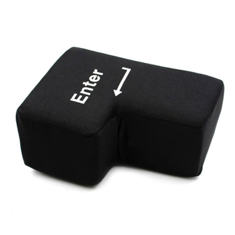 Individual Enter Key Pillow, Big USB Enter Button Stress Relief Vent Tools, Unbreakable Relax Enter key Office Desktop Nap Pillow Exquisite Product