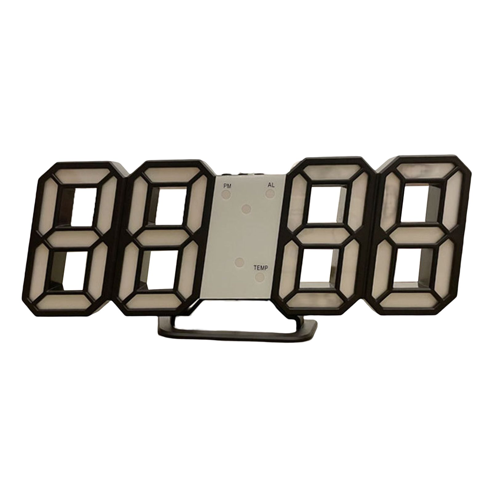 Wall Alarm Clock Multifunctional 3D LED Electronic Wall Alarm Clock