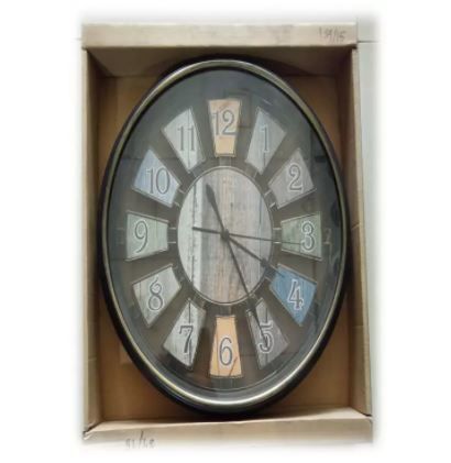 Round Shaped Beautiful Chocolate Colored Wall Clock