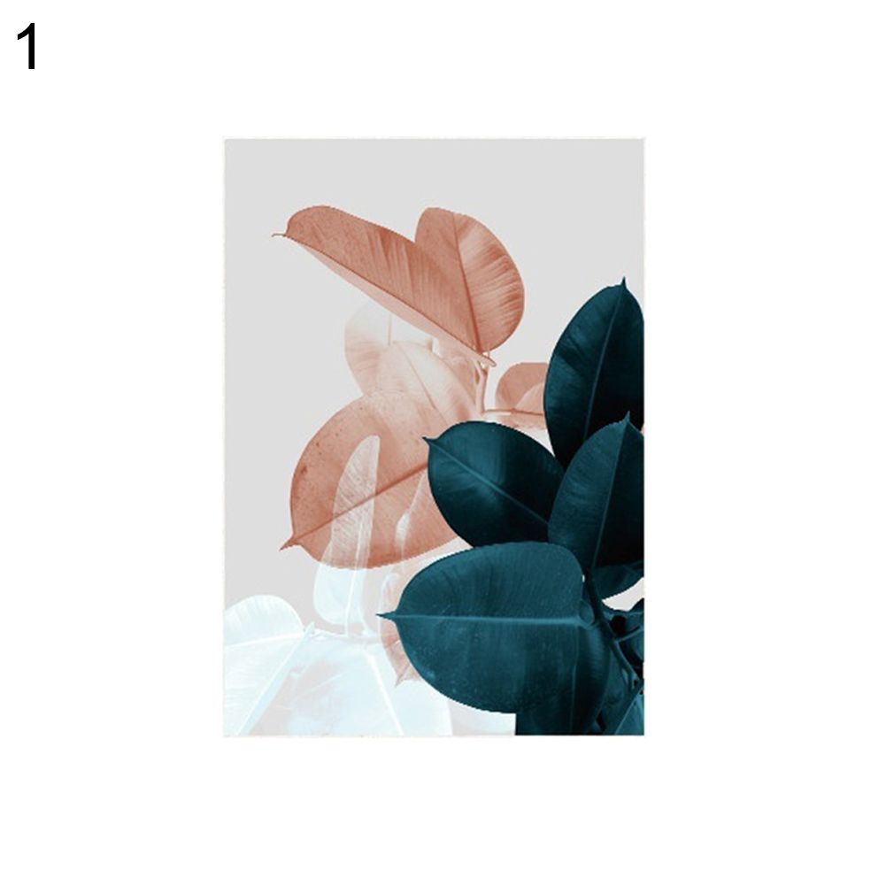 Canvas Painting Leaf Flower Picture Art Poster Wall Office Living Room Decor