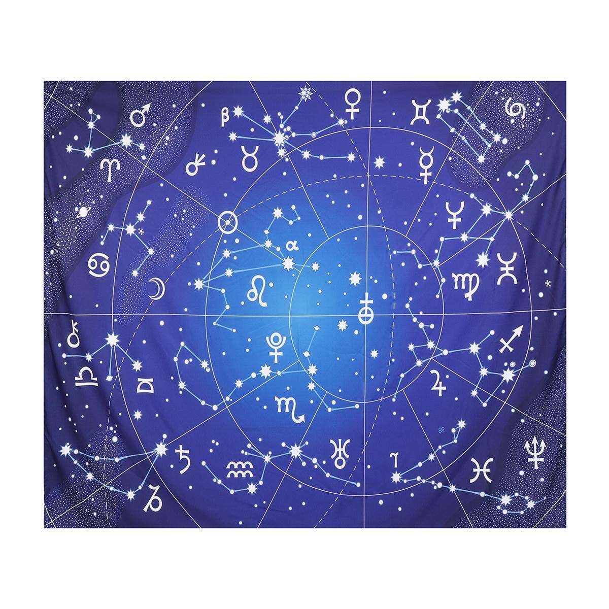 150cm x 130cm Constellation Print Tapestry Wall Hanging Tapestry Living Room Home Decoration