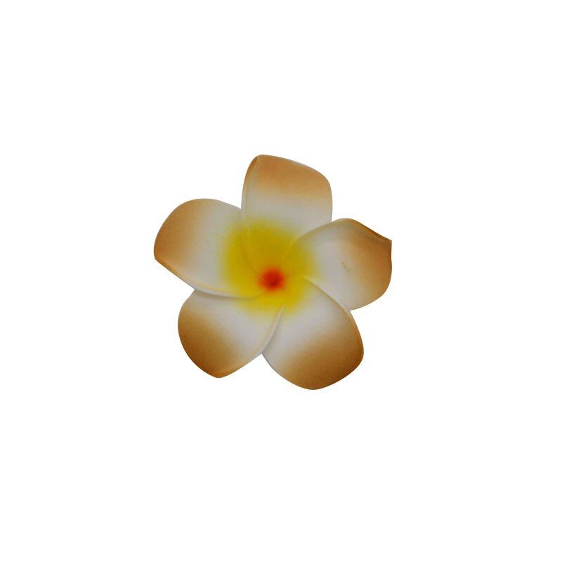 10Pcs Artificial PE Foam Flowers Egg Flowers Head Plumeria Hawaiian Frangipani Flower Headdress Flowers Wedding Party Decoration