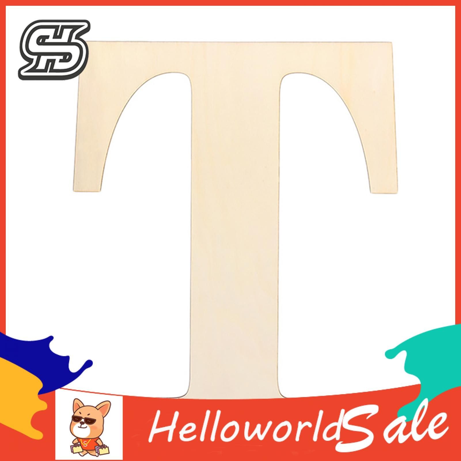 HelloWorld Alphabet Crafts Burr-free Stimulate Creativity Letter Ornament
