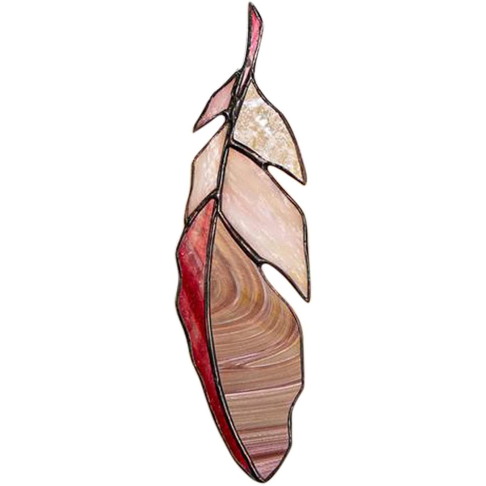Wall Pendant Delicate Decorative Random Color Feather-shape Hanging Ornament for Home