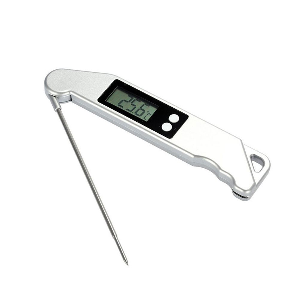 Foldable Digital Thermo-meter Waterproof Food Thermo-meter Probe Meat Steak BBQ Temperature Gauge Kitchen Cooking Tools