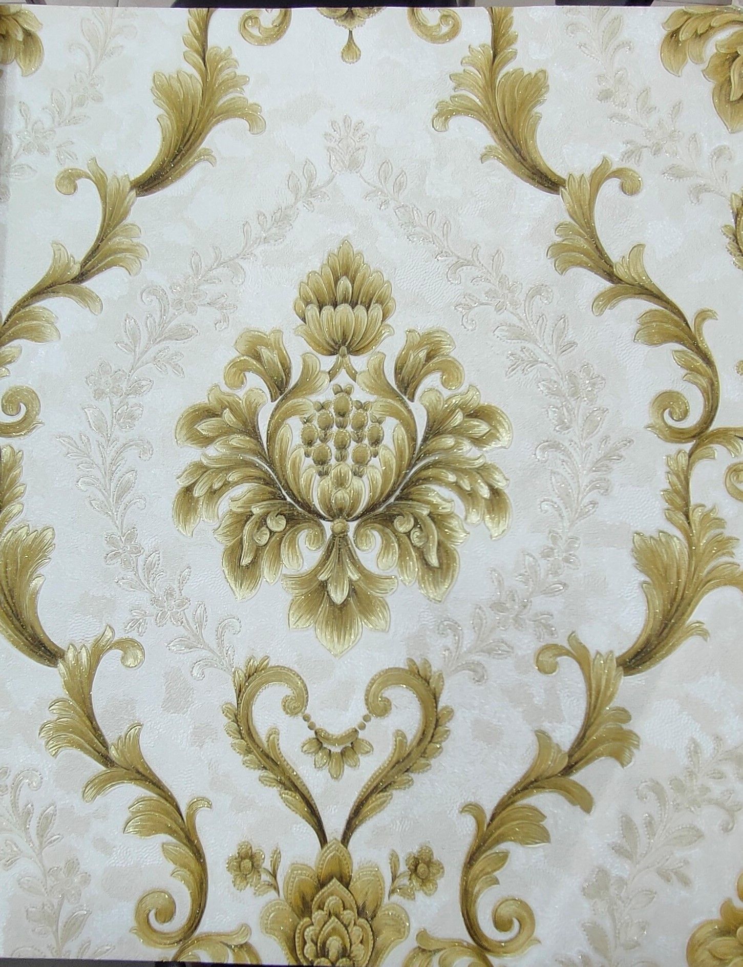 3D Luxury Modern Embossed Texture Non-woven Fabric Wallpaper for living room Background