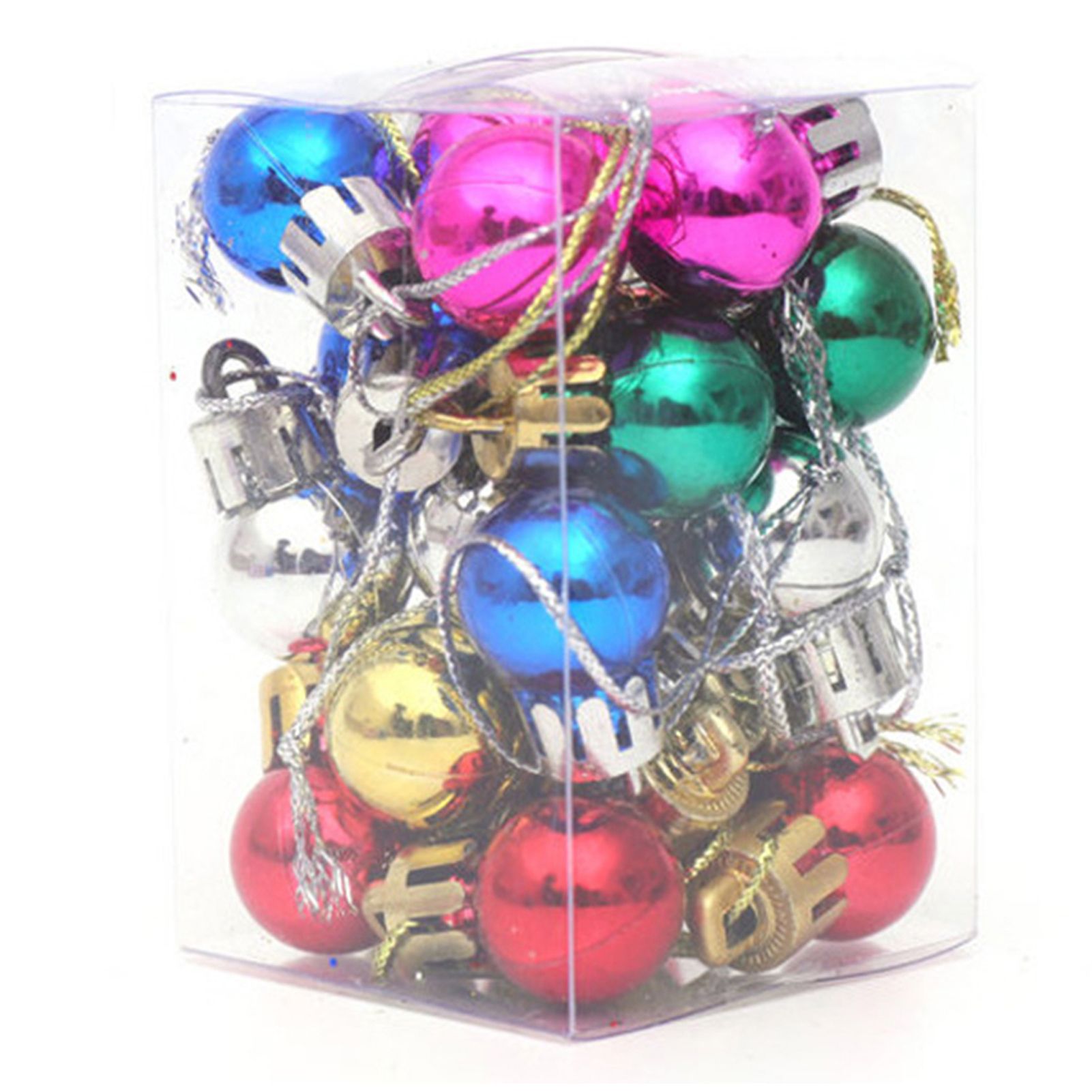 24PCS Christmas Tr-ee Balls Shatterproof Shiny Christmas Balls Ornaments for Xmas Tr-ee for Housewarming Gift Festivals Decorations