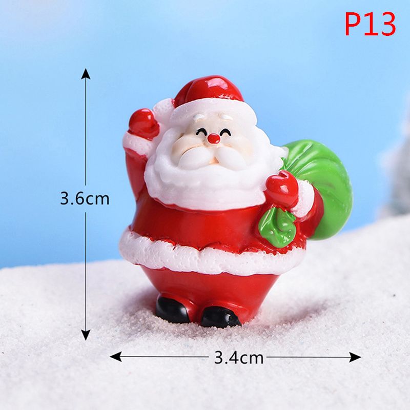 Christmas DIY Mini Miniature Fairy Garden Ornament Decor Christmas Accessories