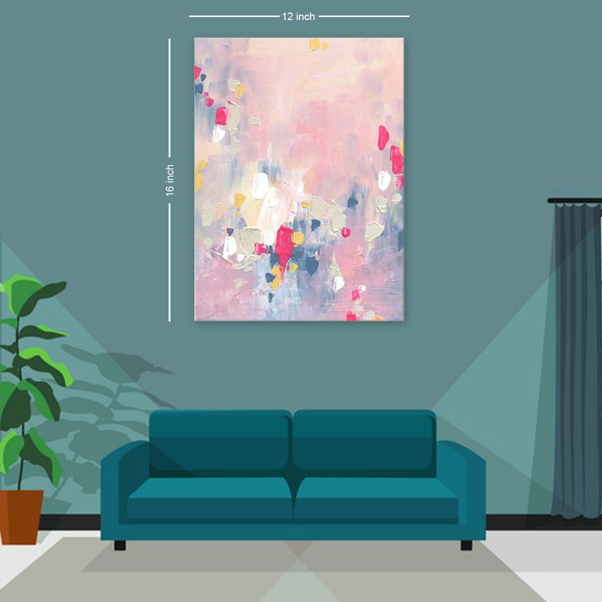 Hand painted Acrylic Painting ForWall Decor.size:12/16 inch. /Contemparary Acrylic Abstract painting On Canvas/Abstract Art /art painting