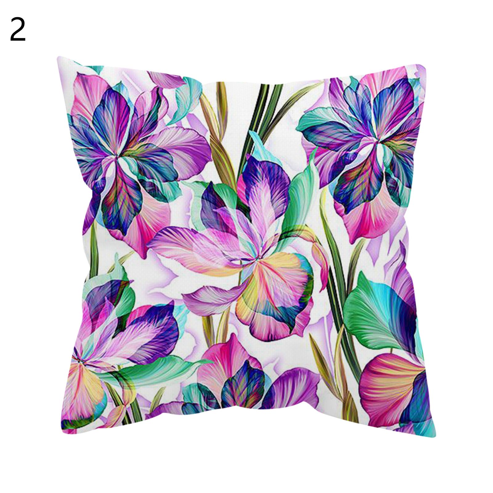 Throw Pillow Cover Super Soft Classic Embroidery Square Pillow Cover