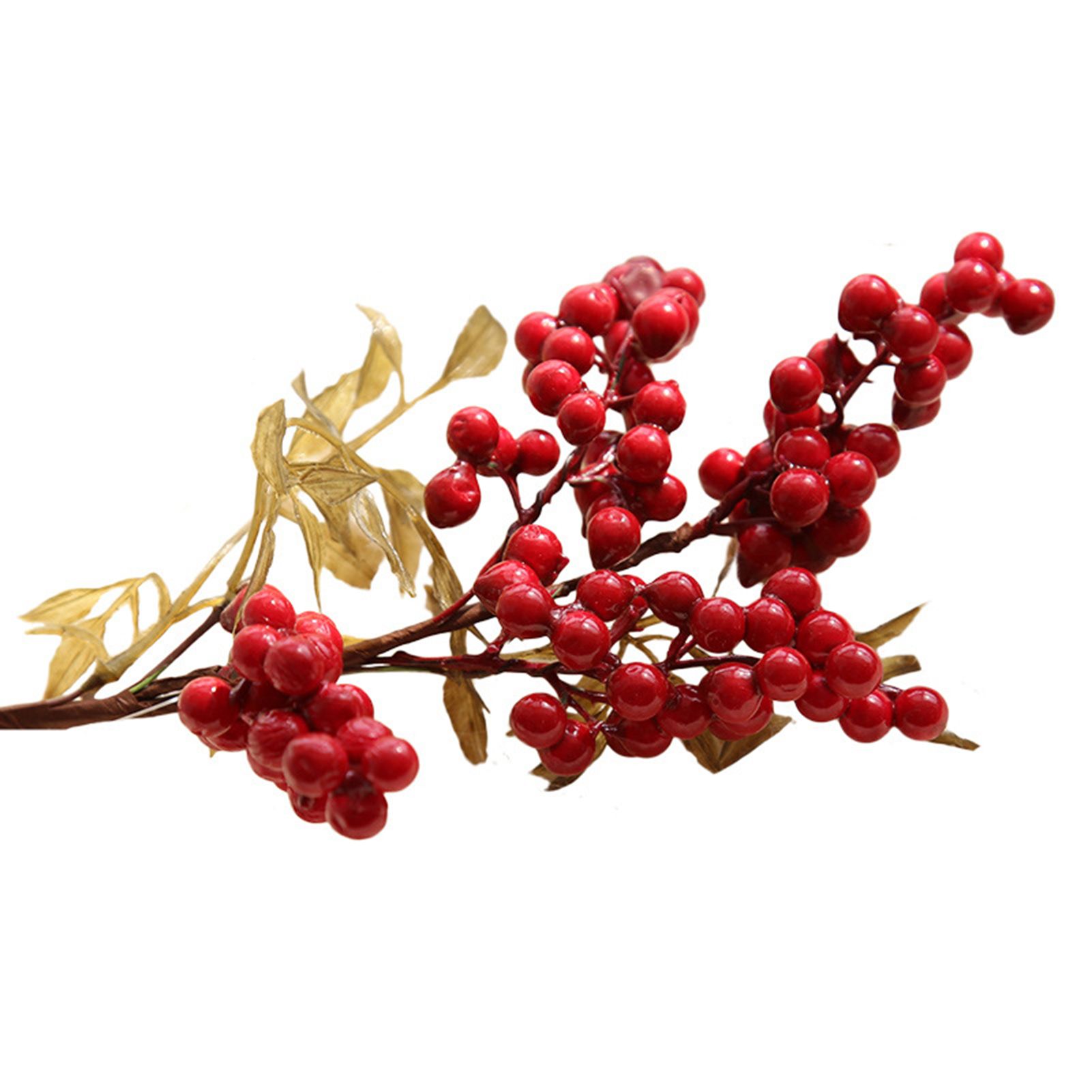 Fake Berry Stem Delicate Floral Arrangement Artificial Berry