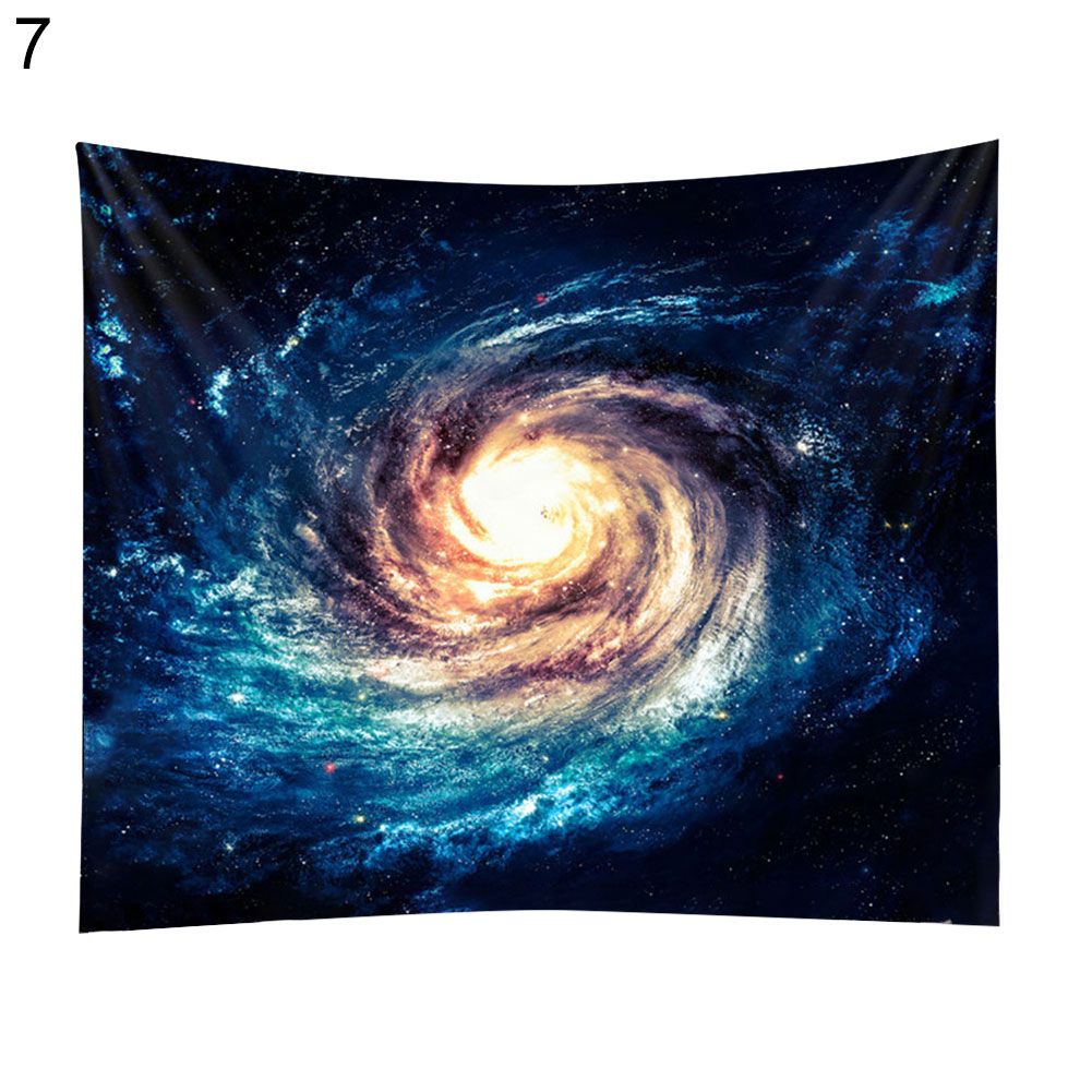 Nordic Universe Moon Black Hole Wall Hanging Tapestry Blanket Mat Home Decor