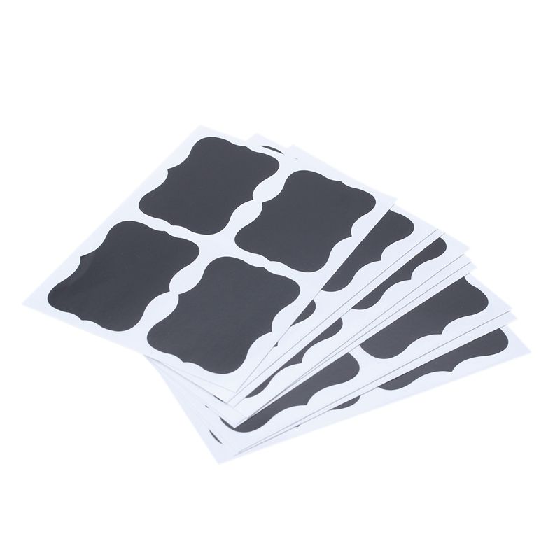 36 pcs Chalkboard Chalk Board Blackboard Stickers Decals Craft Kitchen Jar Labels