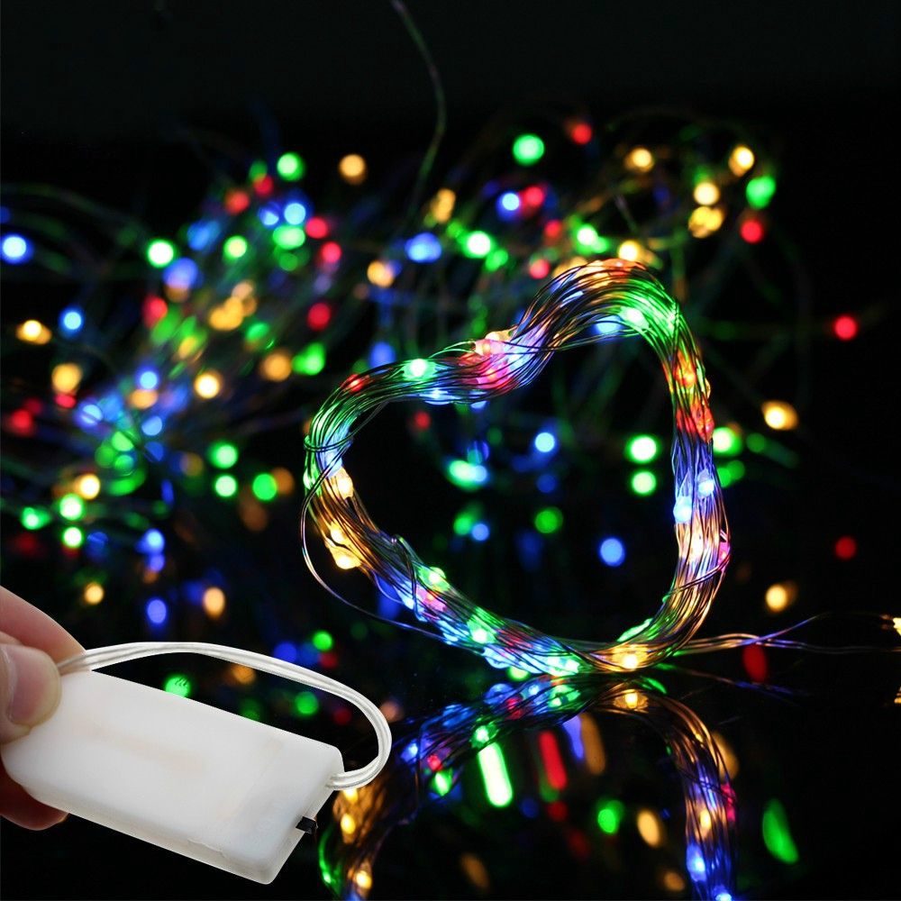 Multicolor 98 LED Fairy Lights String Celebrations Party Decor & Gifts Decoration Lights Led Still - 15 Feet Long, Led Light Fairy String, Celebrations Light, Eid decoration lights, Christmases Lights