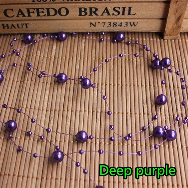 1 pcs Tire crown hair imitation pearl beads attachment size bead 3 / 8 mm pearl materials 1.2meter long wholesale