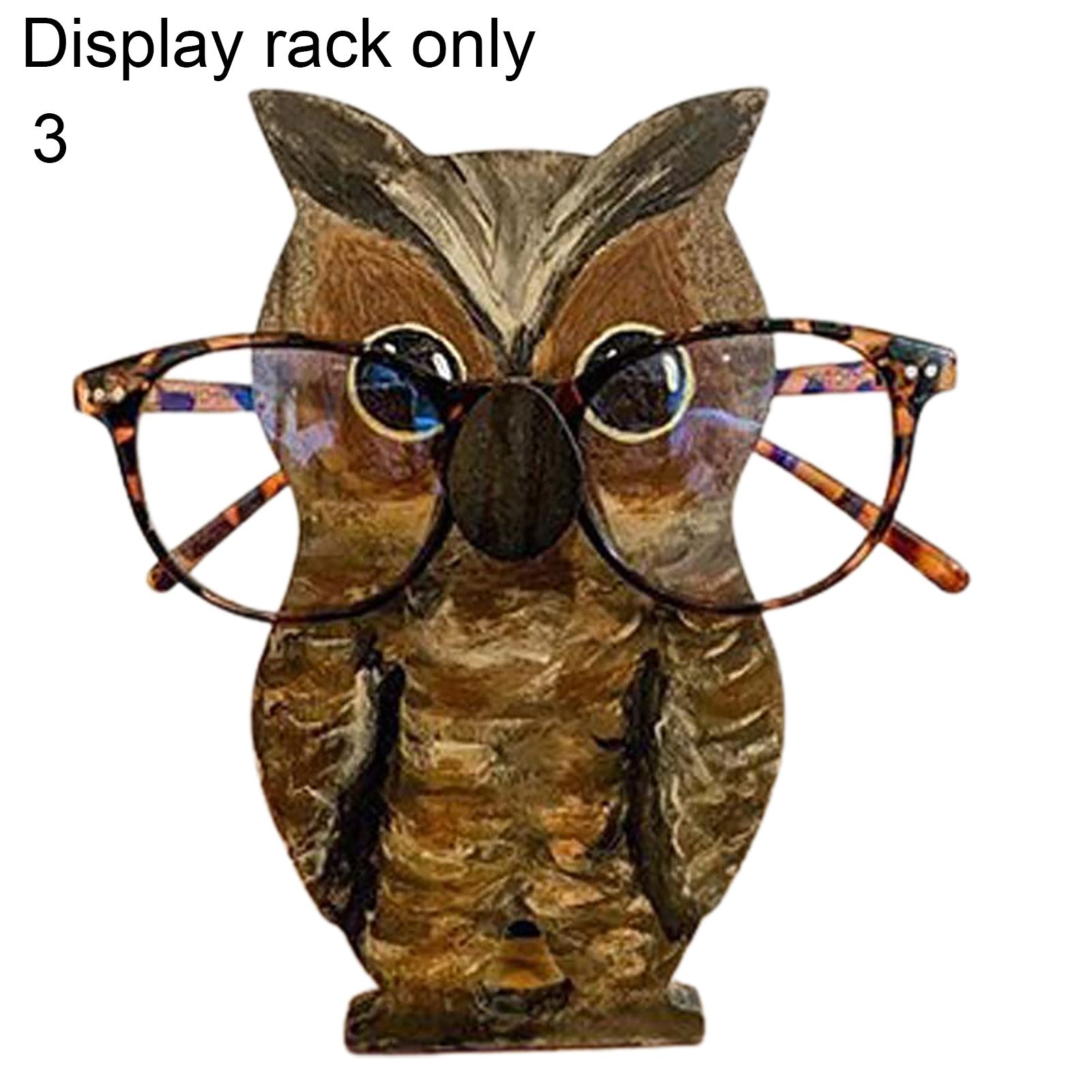 Eyeglass Holder Eye-catching Hand-carved Lovely Pig Penguin Eyeglass Holder