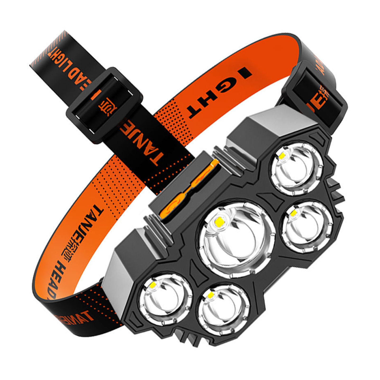 Fishing Light Good Heat Dissipation USB Charge 5 LED