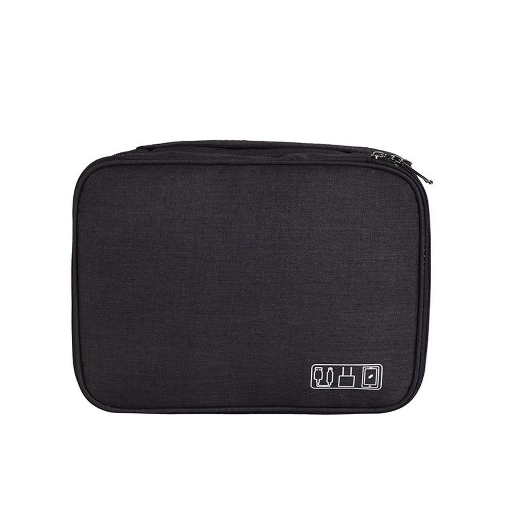 3 Layers Porle Charger Data Cable Storage Bag Container Sundries Organizer