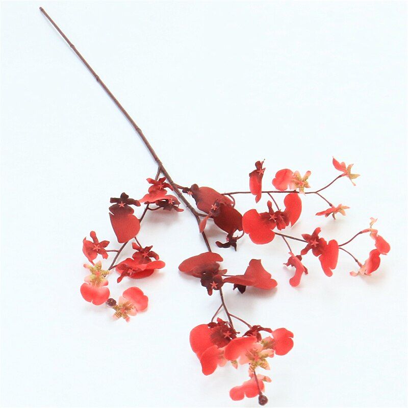 AOXUE Simulation fake flower single branch 4 branches dynamic peacock dancing orchid wedding photography home decoration flowers