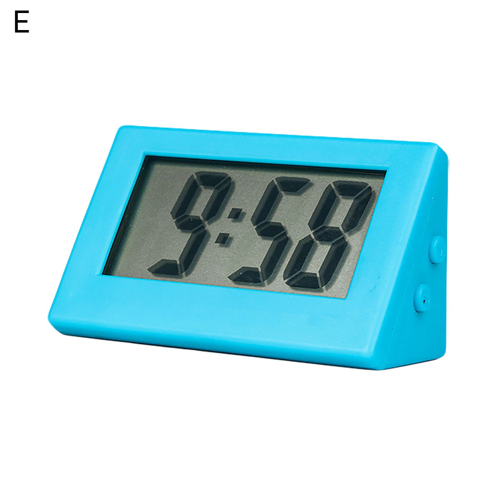 Electronic Clock Self-adhesive Mini LCD Display Large Screen Table Dashboard Desk Digital Clock for Home