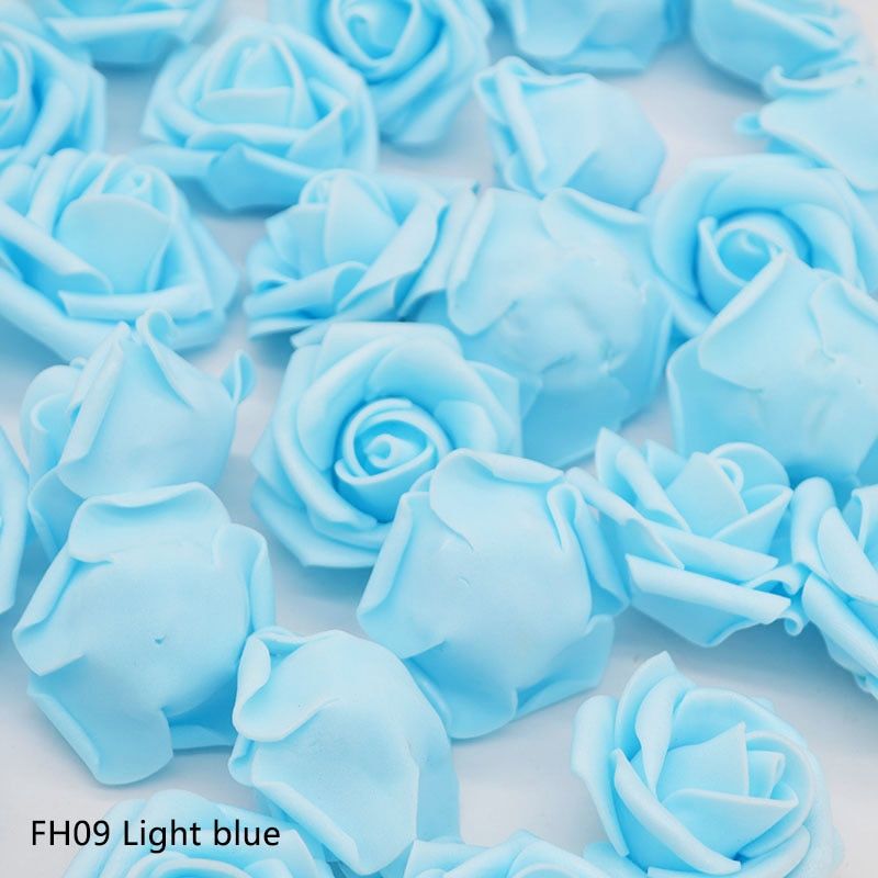 4cm 30PCS/Lot Big PE Foam Rose Artificial Flower Head Home Wedding Decoration DIY Scrapbooking Wreath Fake Decorative Rose