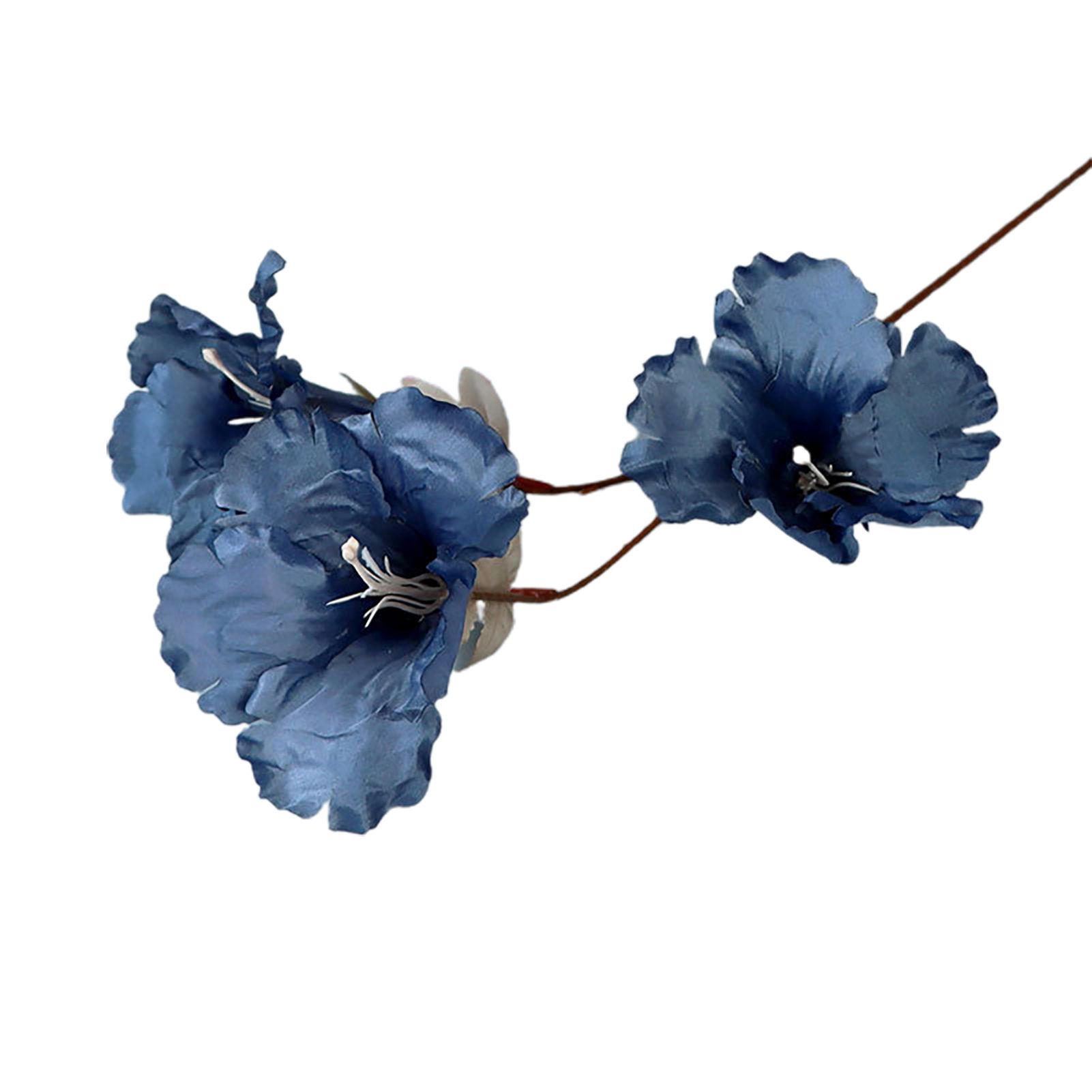Fake Flower Vivid 3 Heads DIY Bride Wedding Hibiscus Bouquet