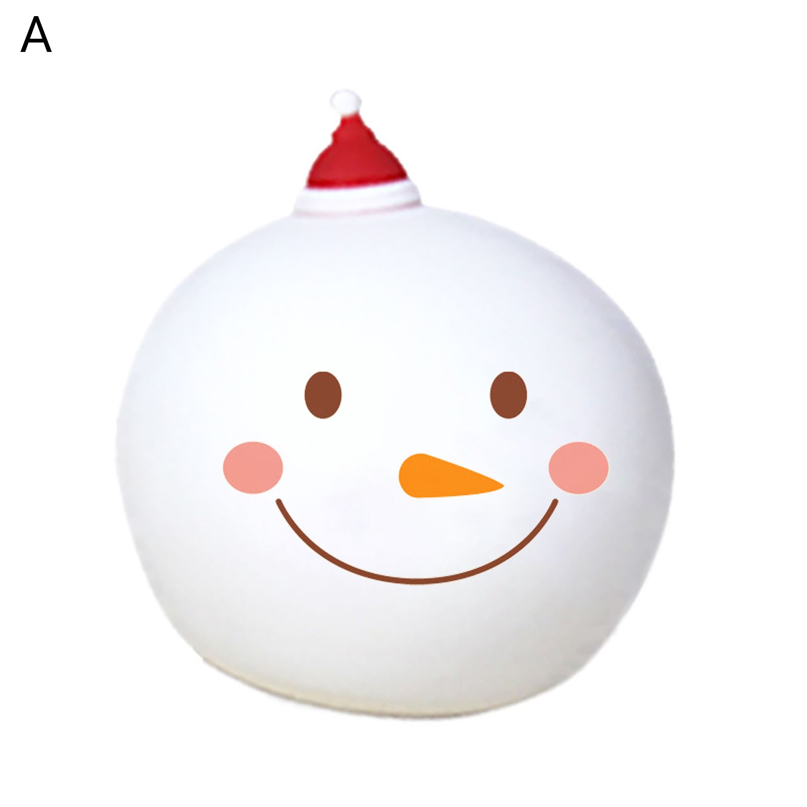 USB Night Light Low Power Consumption Snowman Portable Silicone Night Light