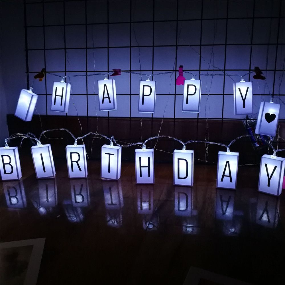 Letter Light Box Light String LED Creative Proposal Arrangement Christmas Day Decoration Light String Light professional design