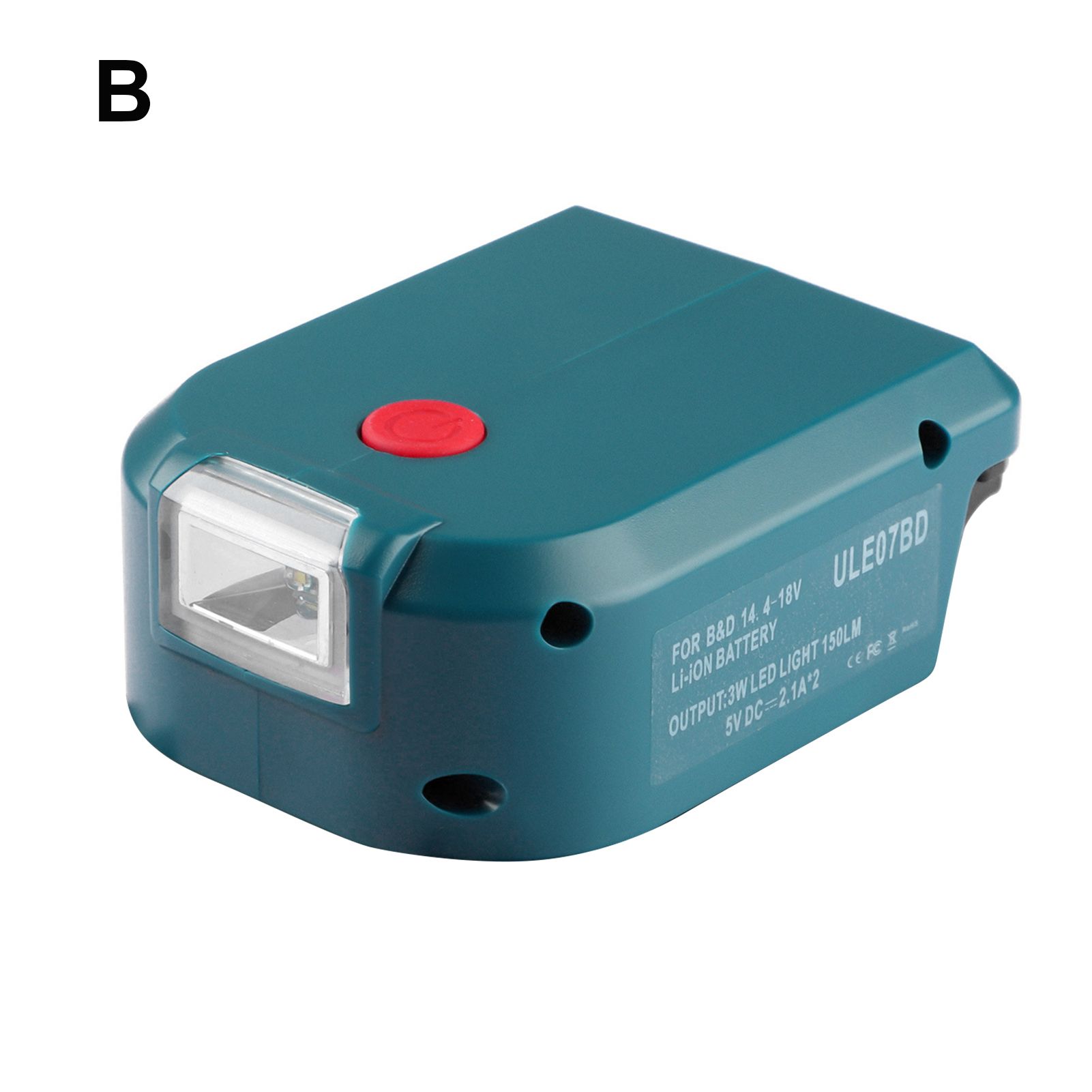 USB Adapter Easy to Carry Dual USB Charger Adapter with LED Light