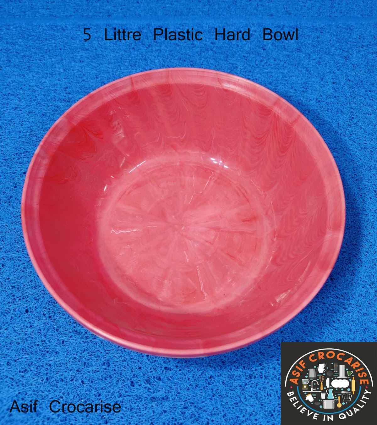plastic Hard Bowl 5 Litre(Pink)