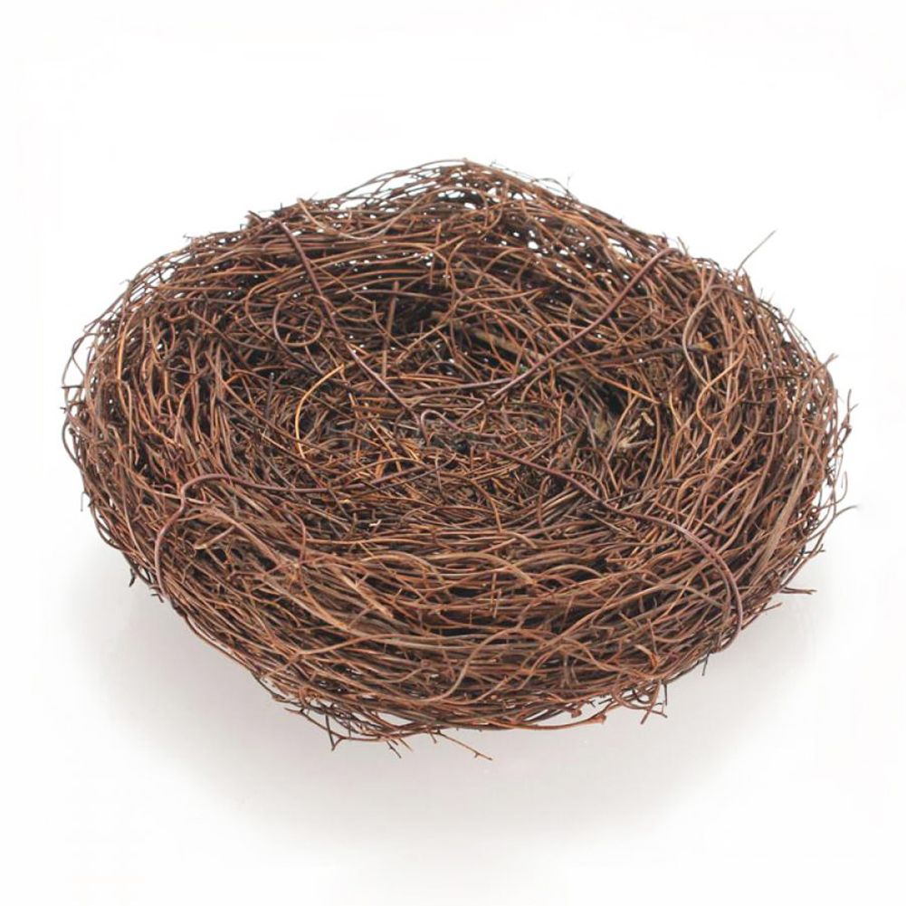 Handmade Bird Nest Rattan Plaited Craft Vine Home Photography Props Decoration