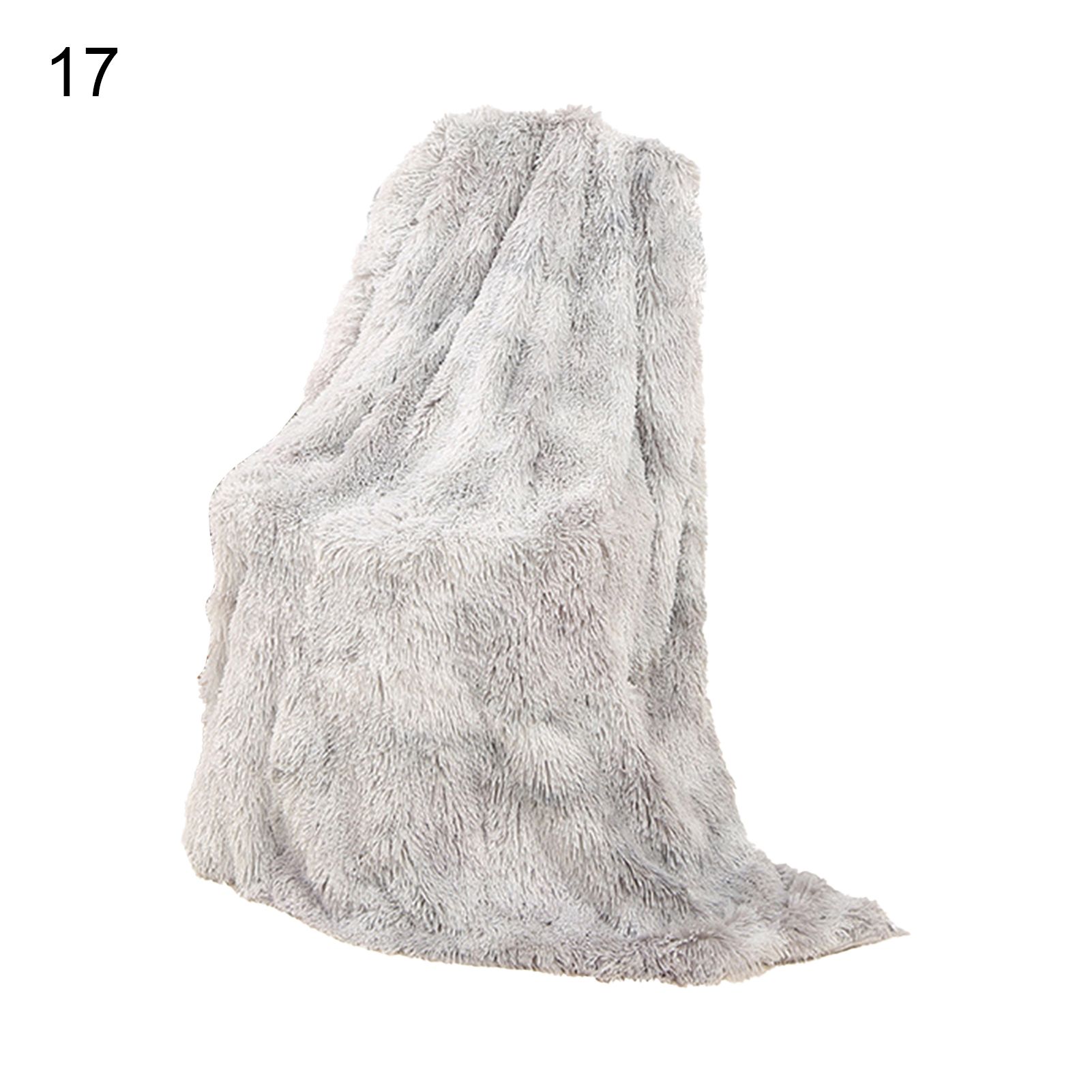 Faux Fur Blanket Decorative Washable Fluffy Faux Fur Throw Blanket