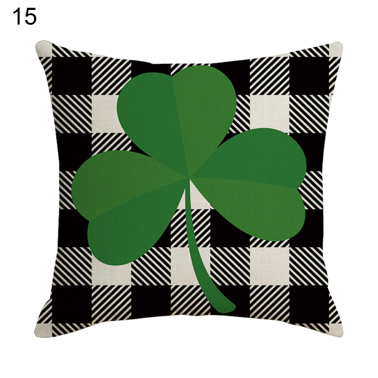 Cushion Cover Breathable Irish Shamrock Throw lows Cover