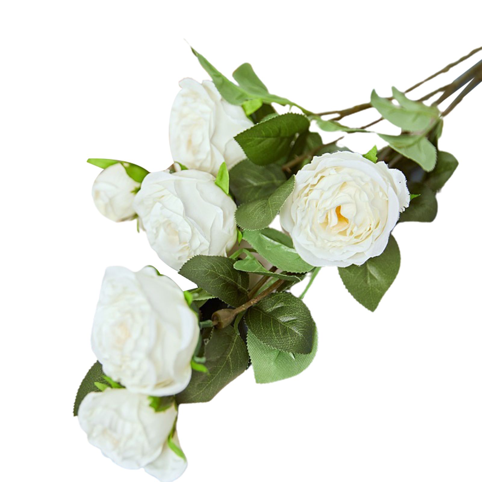 Artificial Flower Decorative 6 Heads Charming Rose Fake Flower