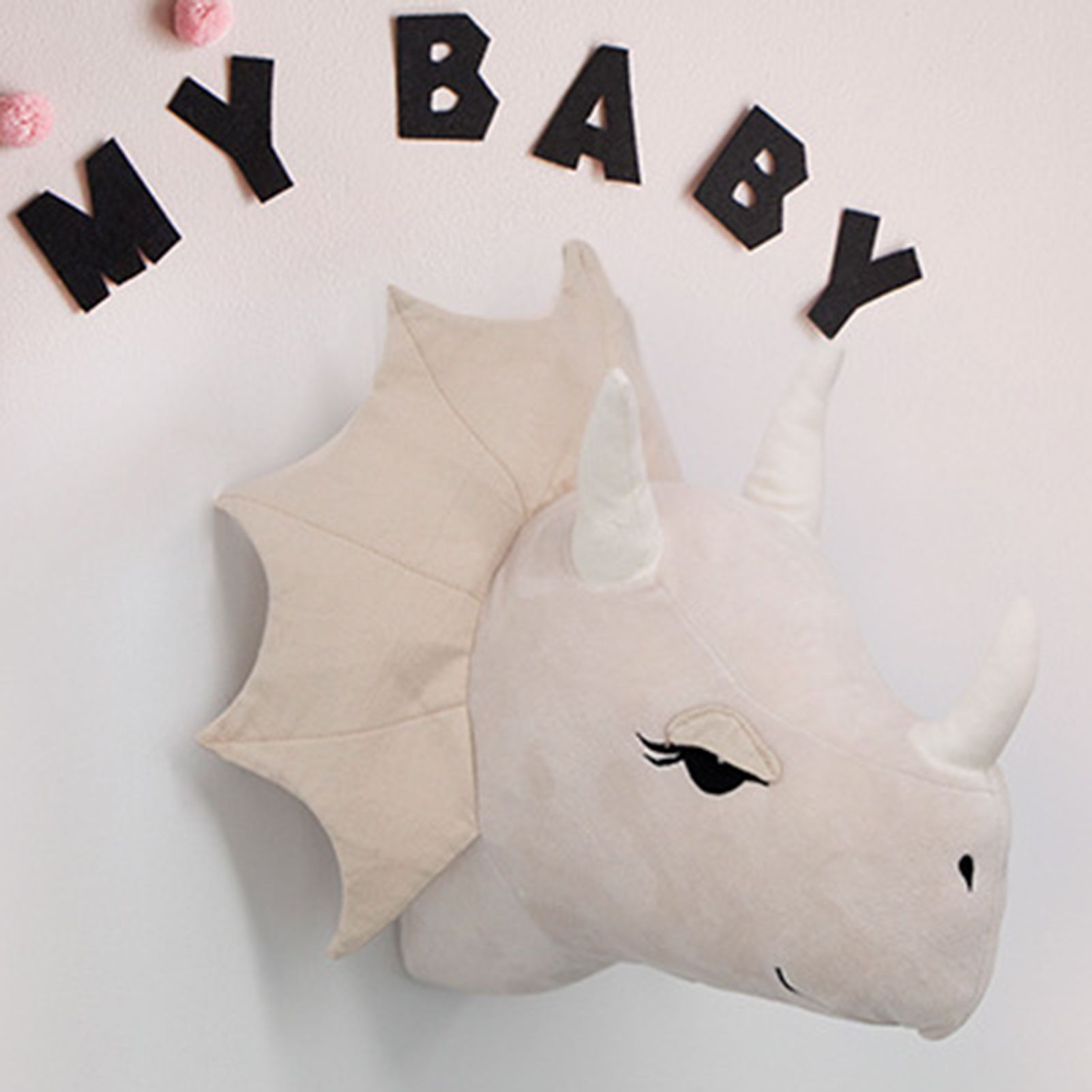 Wall Hanging Decor Multifunctional Adding Vitality 3D Dinosaur Head Wall Decor