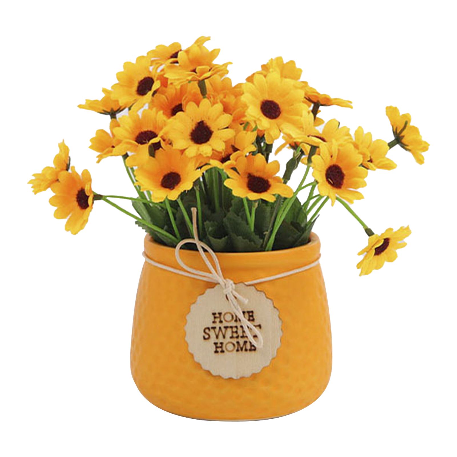 Artificial Flower Easy to Maintain Fake Flower with Flowerpot
