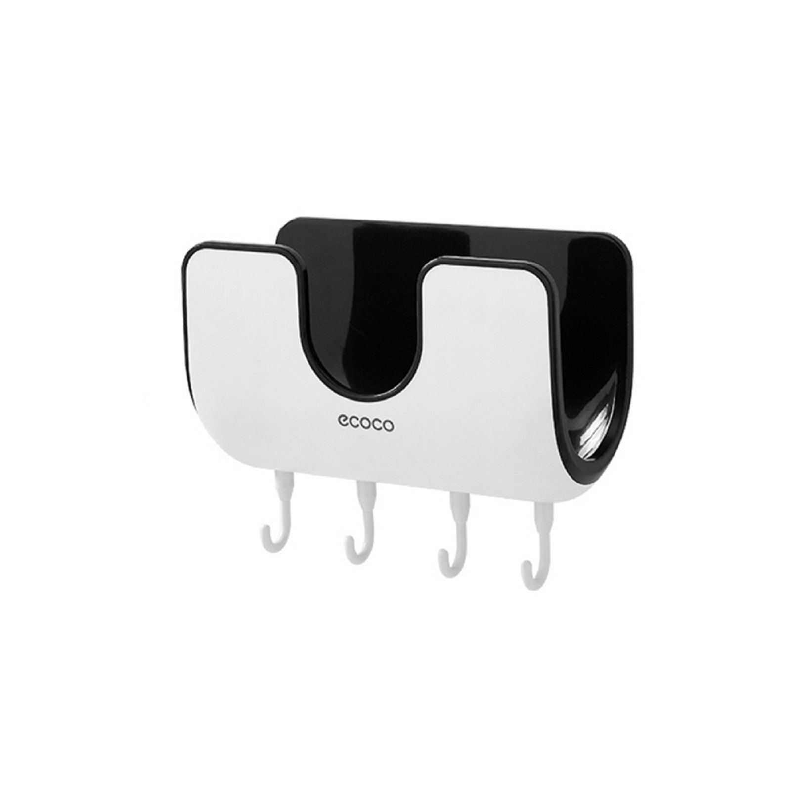 ECOCO Wall-Mounted Floating Punch-Free Perforation-Free Houseware Pot Lid Pan Cover Organizer Rack Holder Stand Rest Shelf